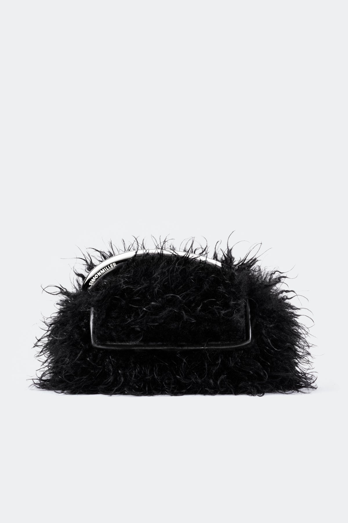 S1023CURLYFAUXFURCANCANBAGBLACK