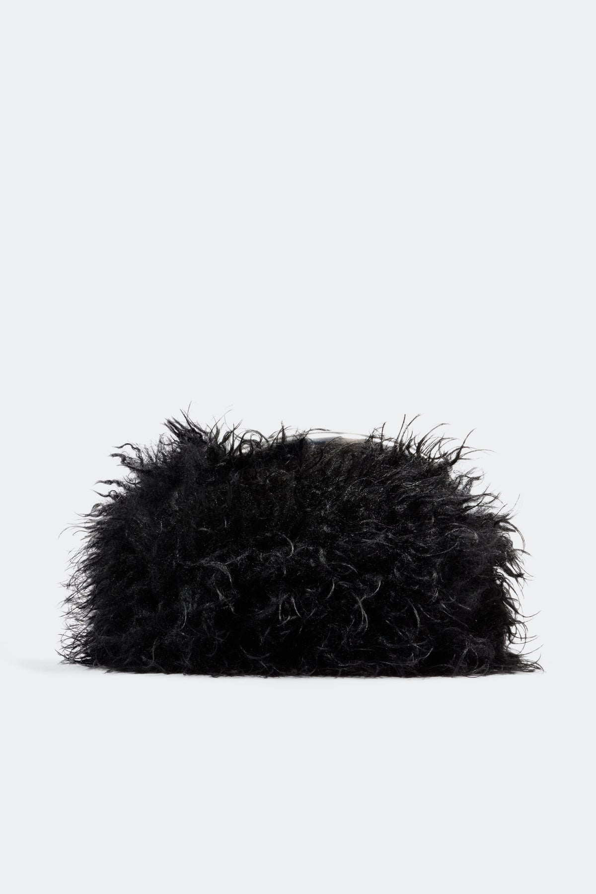 S1023CURLYFAUXFURCANCANBAGBLACK