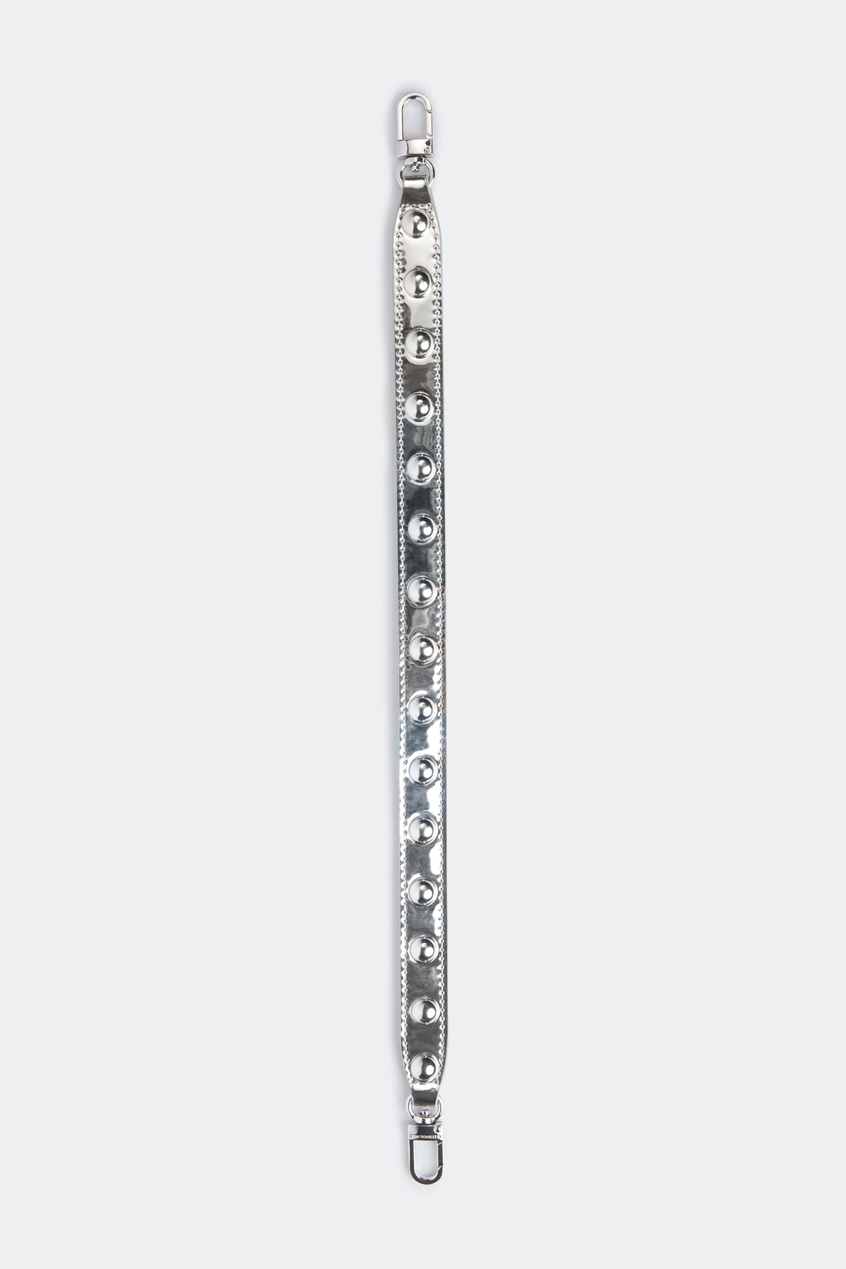 Chrome Studded Strap in Silver